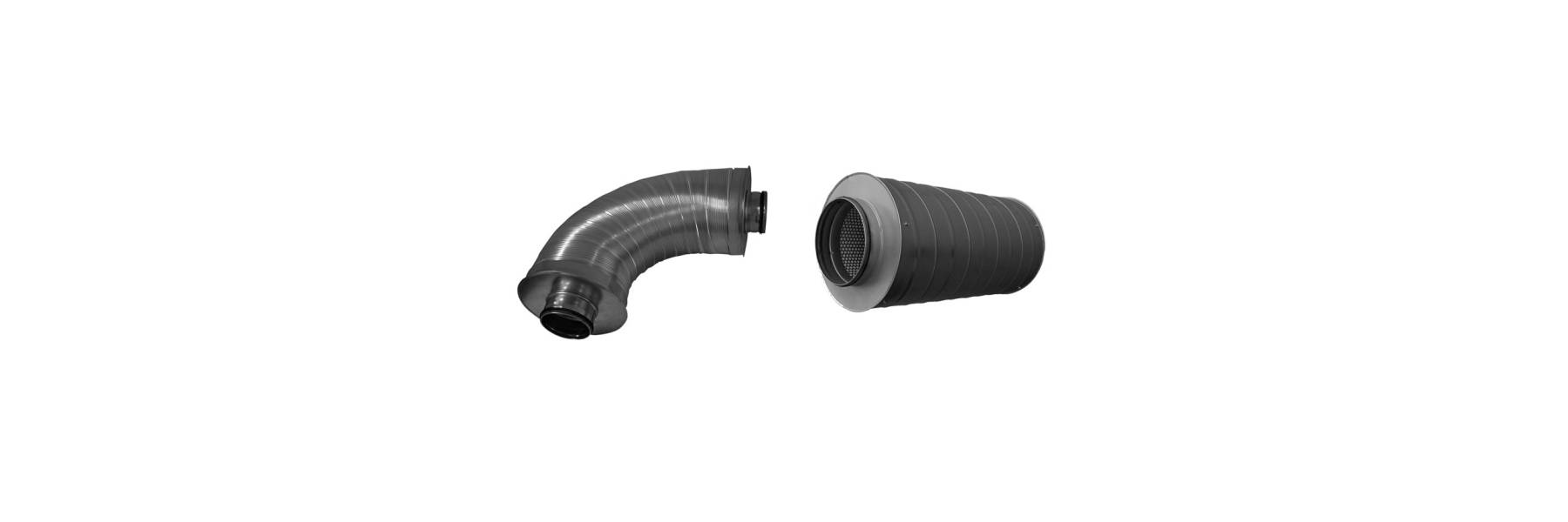 PVC Rohrschalld°mpfer NW 110/315, L°nge 750 mm mit Muffe main image 1