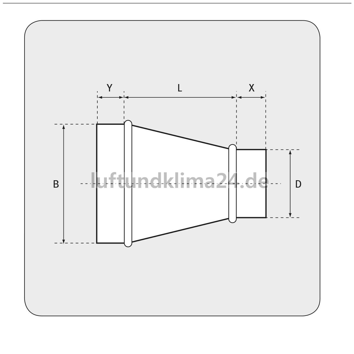 DN 160 // DN 125 Wickelfalzrohr Reduzierung Muffe DN 80 100 125 150 160 180 200 250 mm auf Nippel mit Doppellippendichtung