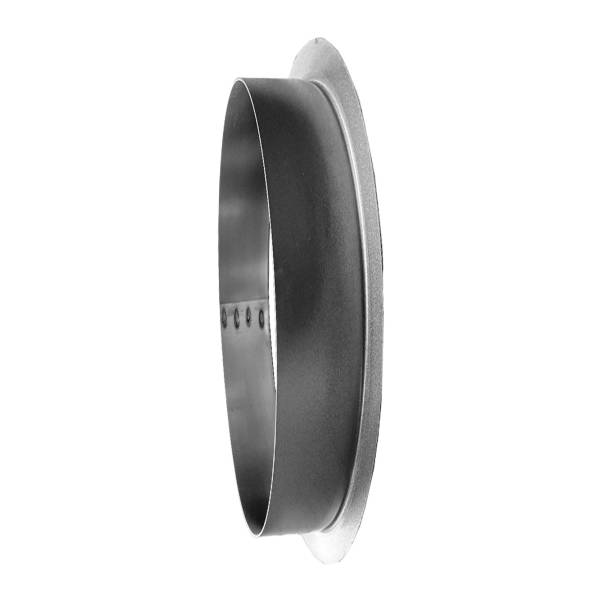 Bundkragen aus Edelstahl, V2A, ohne Dichtung, &Oslash; 125 mm, f&uuml;r Wickelfalzrohr