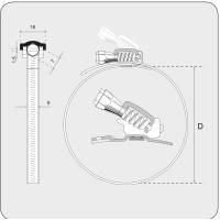 Bandschellen Schlauchschellen Spannbereich 60 - 525 mm w&auml;hlbar f&uuml;r Rohrverbindung Befestigungsschelle