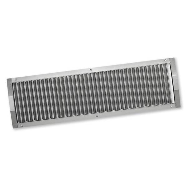 Lüftungsgitter einreihig für Rohreinbau Wickelfalzrohr DN 160-200 SGR 425x75mm