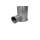Abzweigst&uuml;ck aus verzinktem Stahlblech, &Oslash; 75 mm auf Muffe &Oslash; 125 mm, f&uuml;r Tellerventil