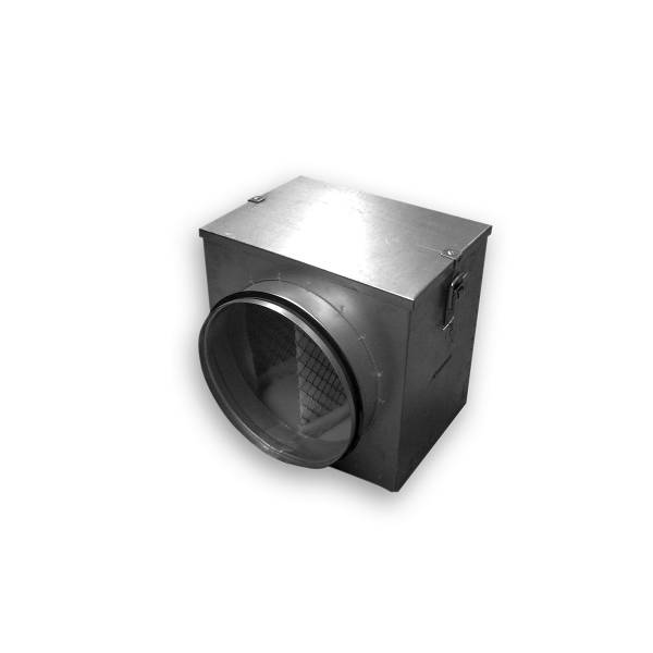 Luftfilterbox mit G3 Filter, mit Dichtung,  &Oslash; 100 - 400 mm, L&uuml;ftung