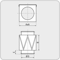 Luftfilterbox mit G3 Filter, mit Dichtung,  &Oslash; 100 mm, L&uuml;ftung