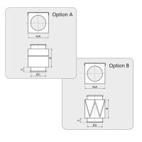 Luftfilterbox mit G3 Filter, mit Dichtung,  &Oslash; 315 mm, L&uuml;ftung