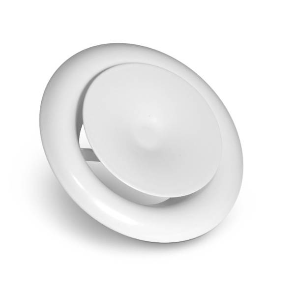 Tellerventile weiß TVZ Zuluft  Ø 100mm RAL 9010