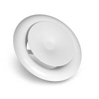 Tellerventile weiß TVZ Zuluft  Ø 100mm RAL 9010