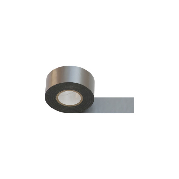 Klebeband f&uuml;r L&uuml;ftungsrohr aus PVC, 50 mm (B) 33 m (L), 10 Rolle, grau