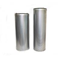 Aktivkohlefilter aus verzinktem Stahlblech, mit oder ohne Aufnahmerahmen, &Oslash;145 x 450 / 160 x 400 mm  (Set)
