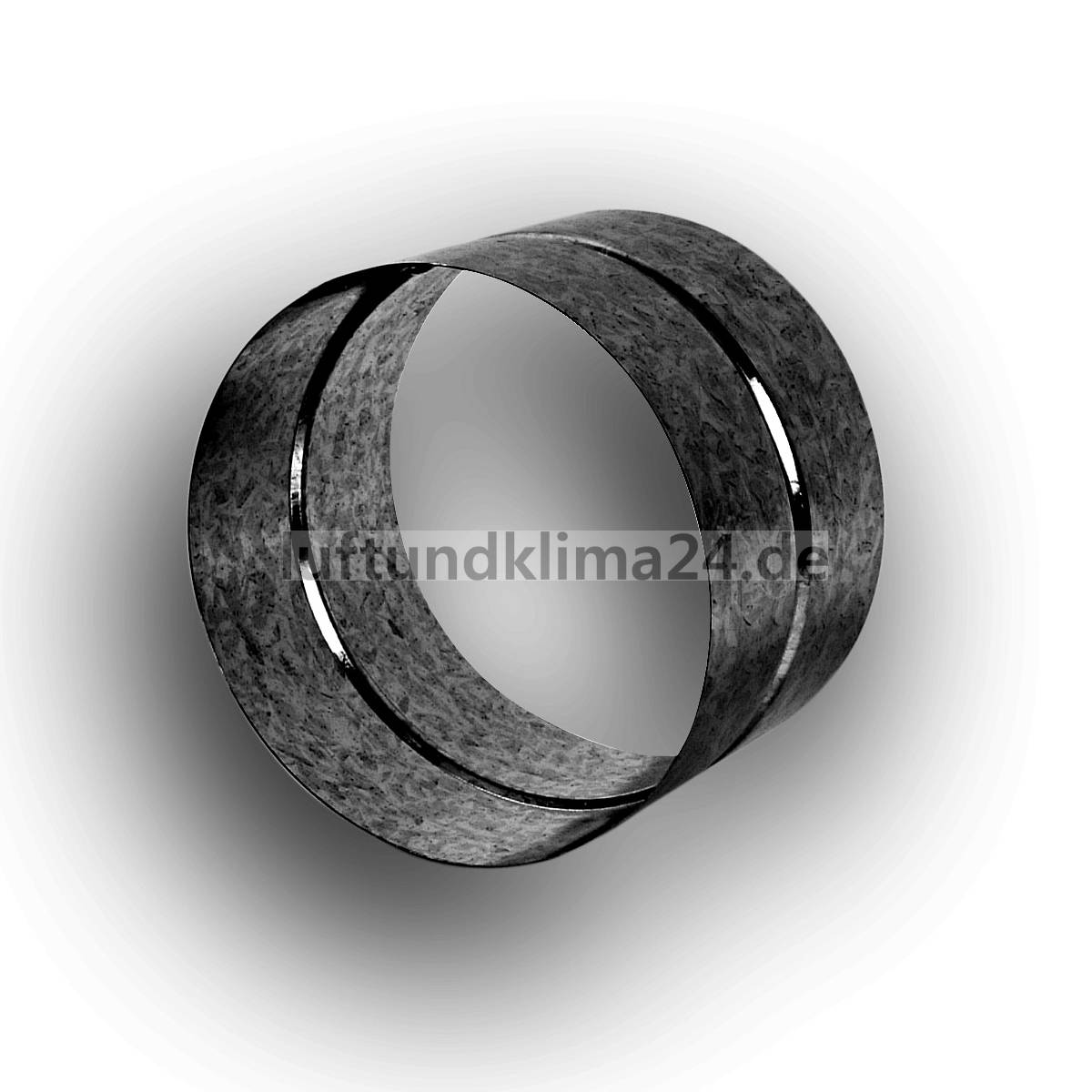 Stahl verzinkt M125 Wickelfalzrohr Muffe NW 125 Formteil Verbinder 