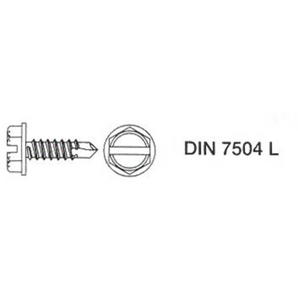 Drillschrauben DIN7504 Bohrschraube L verzinkt Linsenkopf Sechskant Kreuzschlitz Innenvierkant