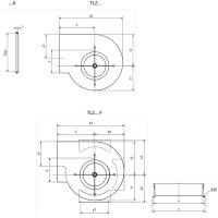 Radialventilator TLZ Radiallüfter Radialgebläse Lüfter 225