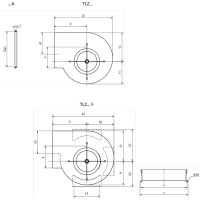 Radialventilator TLZ Radiall&uuml;fter Radialgebl&auml;se L&uuml;fter 355