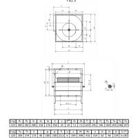 T- HLZ Radialventilator Radiall&uuml;fter Radialgebl&auml;se L&uuml;fter 225