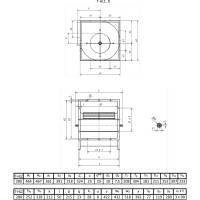 T- HLZ Radialventilator Radiall&uuml;fter Radialgebl&auml;se L&uuml;fter 280