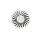 Drallauslass Deckengitter 625 Durchmesser 625 Wei&szlig; rund mit Lamellen