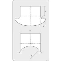 Sattelst&uuml;ck 90&deg; aus verzinktem Stahlblech, mit Dichtung, &Oslash; 315 auf 315-400 mm, f&uuml;r L&uuml;ftungsrohr