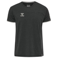 Hummel CIMA Herren T-Shirt hmlcima Sportshirt Black Melange 2XL
