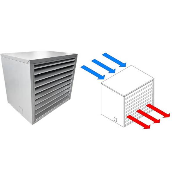 Schalld&auml;mmgeh&auml;use mit horizontaler Ausblasrichtung freistehend SDG10 VH-7 1820 x 1210 x 910mm