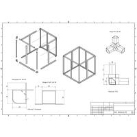 Aluminiumprofil Omega-Profil 30/30 2000mm