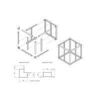 Aluminiumprofil 30x50x2mm Rahmenprofil Omegaprofil Aluprofil Eckprofil System