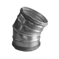 Bogen 30 ° aus verzinktem Stahlblech, mit Dichtung, Ø 200 mm