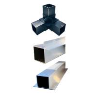 Aluminiumprofil 50x50x2mm Omega-Profil 50/50 1000mm