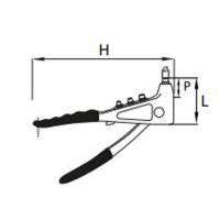 GO-55 Hand Nietzange 3,2 ~ 4,8mm Blindnietenzange Blindnietzange Nietmutternzange