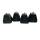 4er Set Mini D&auml;mpfungssockel, Aufstellfuss Stellf&uuml;&szlig;e M10 x 100mm, Wasserwaage,Anti-Vibrationsfuss, Gummifuss, Big Foot