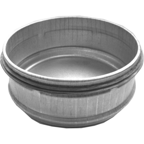 Enddeckel aus verzinktem Stahlblech, mit Dichtung, &Oslash; 450 mm