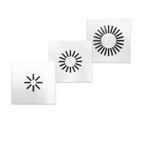 Drallauslass RAL 9010 Deckenluftdurchlass DVE Ø...