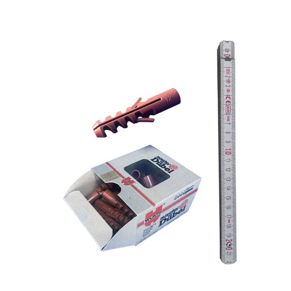 W&uuml;rth Set Master Kunststoff D&uuml;bel 12x60mm f&uuml;r &Oslash; 8 / 10 Schrauben 25St&uuml;ck + Zollstock