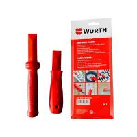 W&uuml;rth Set Schaber Kunststoff Set 2-teilig Etikettenschaber Plakettenentferner + Zollstock