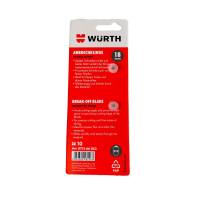W&uuml;rth Set 10x Abbrechklinge 18mm extrem scharf schwarz Schiebespender + Zollstock