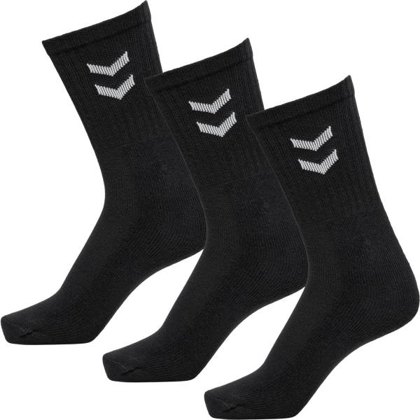 Hummel 3-Pack Basic Socken Schwarz Gr. 36-40
