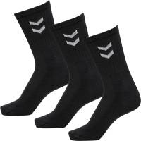 Hummel 3-Pack Basic Socken Schwarz Gr. 36-40