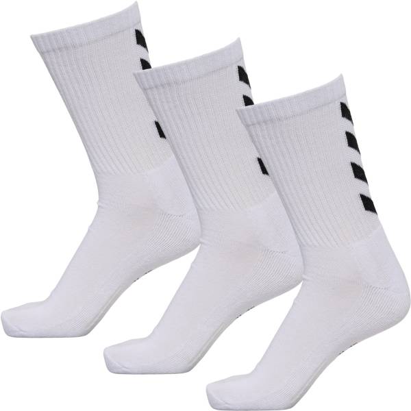 Hummel Fundamental 3-Pack Basic Socken Wei&szlig; Gr. 36-40