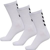 Hummel Fundamental 3-Pack Basic Socken Wei&szlig; Gr. 41-46