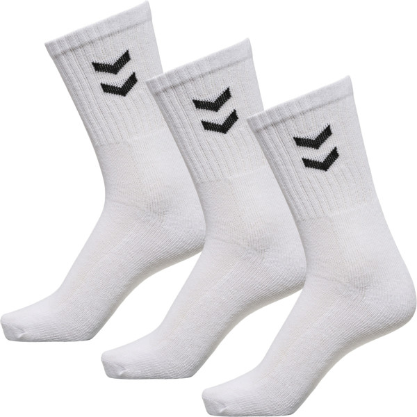 Hummel  3-Pack Basic Socken Wei&szlig; Gr. 36-40