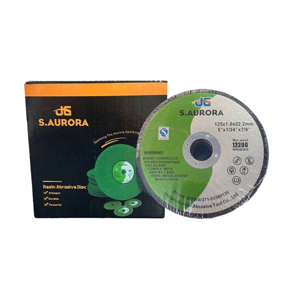 Trennscheiben 125 x 1,0 x 22,2 mm; 5&quot; x 1/24&quot; x 7/8&quot; max. Speed 12200 RPM 80 M/S