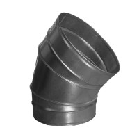 Bogen 30 &deg; aus verzinktem Stahlblech, ohne Dichtung, &Oslash; 150mm