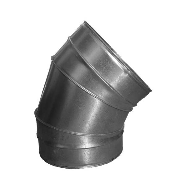 Bogen 30 ° aus verzinktem Stahlblech, ohne Dichtung, Ø 200mm