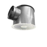 Drallauslass mit feststehenden Lamellen rund Ø 400 inkl. Anschlusskasten  AK002