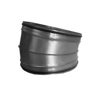 Bogen 15 ° aus verzinktem Stahlblech, mit Lippendichtung, Ø 100 mm