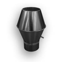 Deflektorhaube rund mit Drahtgitter NW630 mm