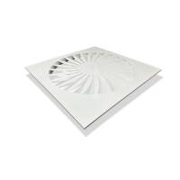 Drallauslass RAL9016 Deckendurchlass eckig 625x625 mm