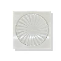 Drallauslass RAL9016 Deckendurchlass eckig 625x625 mm