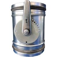 Drosselklappe aus verzinktem Stahlblech, mit Dichtung, Ø100 mm, für Lüftungsrohr