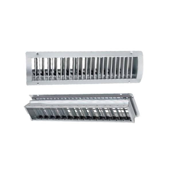 Lüftungsgitter  VNKM-R1 regelbar Rohreinbau Wickelfalzrohr mit Luftmengenregulierelement Frontgitter