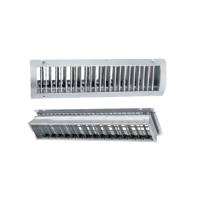 Lüftungsgitter  VNKM -R1 825x125mm regelbar Rohreinbau Wickelfalzrohr mit Luftmengenregulierelement Frontgitter